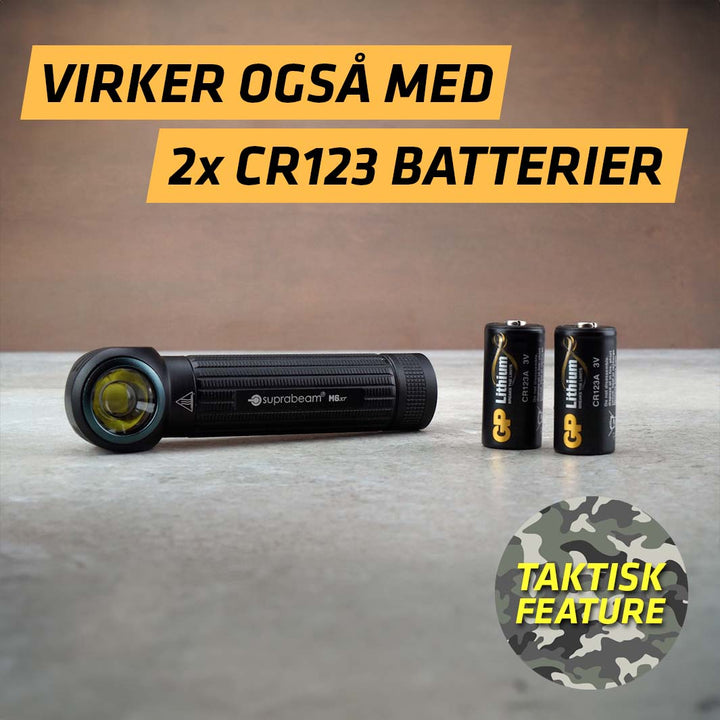 M6XR (2000 LM, 1x 18650/3000 mAh+OPTION CR123) MK3.2