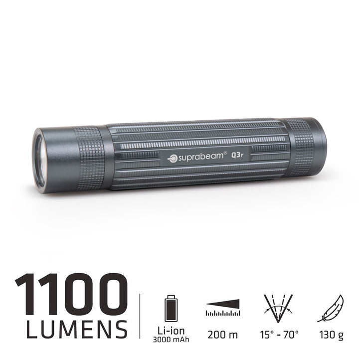 Q3R (1100 LM 1x18650/3000 MAH LI-ION) USB-C