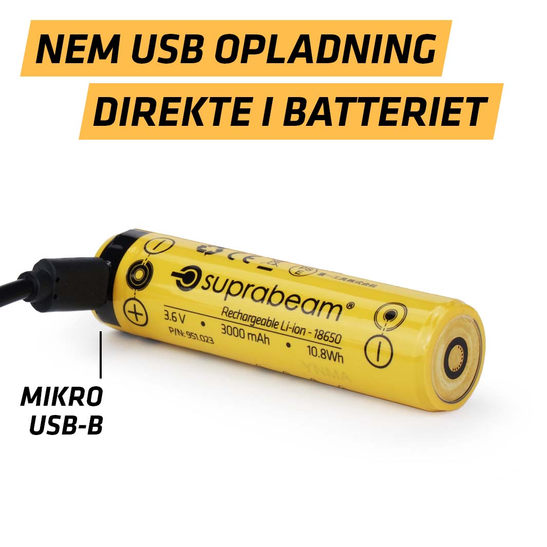Q3R (1100 LM 1x18650/3000 MAH LI-ION) USB-C