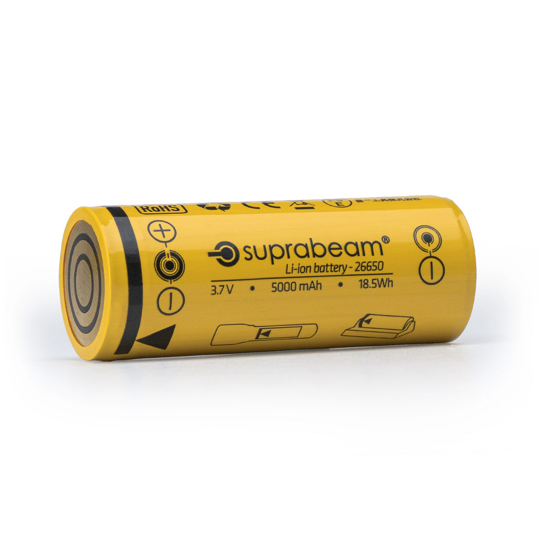 Batteri: Li-Ion celle 26650 (5'000 mAh (3+2) til Q7xr/Q7xrs)